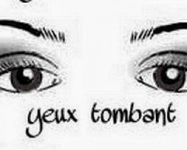 Les yeux tombants